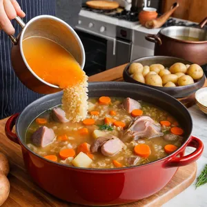 Рецепт Рассольник с кроликом и ячменем - Сборка рассольника