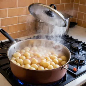 Рецепт Рассольник с морепродуктами и рисом - Приготовление бульона
