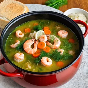 Рецепт Рассольник с морепродуктами и рисом - Завершение приготовления
