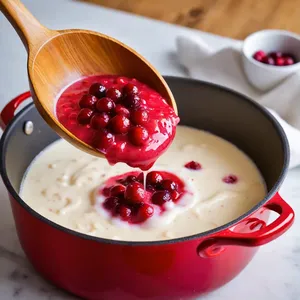 Рецепт Равиоли с дикой уткой и сливочно-клюквенным соусом - Приготовление клюквенного соуса