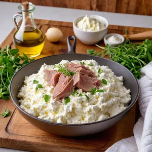 Рецепт Равиоли с уткой и апельсиновым соусом - Приготовление начинки из утки и рикотты