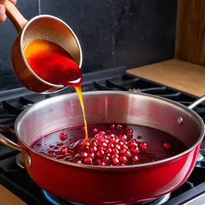 Рецепт Равиоли с уткой и гранатово-медовым соусом - Приготовление гранатово-медового соуса