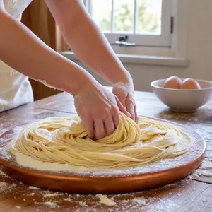Рецепт Равиоли с уткой и вишневым соусом - Приготовление теста для равиоли