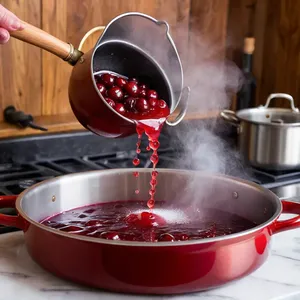 Рецепт Равиоли с уткой и вишневым соусом - Приготовление вишнёвого соуса