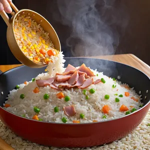 Рецепт Ризотто с брюссельской капустой и пармской ветчиной - Приготовление риса