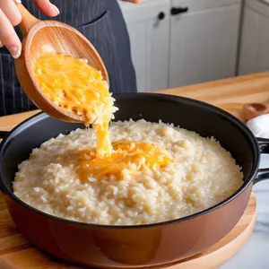 Рецепт Ризотто с грибами и спаржей - Завершение приготовления