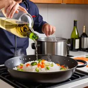 Рецепт Ризотто с кабачками и пармезаном - Добавление вина