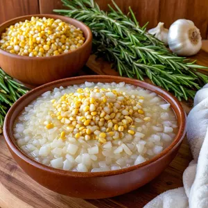 Рецепт Ризотто с кукурузой и розмарином - Подготовка ингредиентов