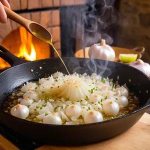 Рецепт Ризотто с печеным перцем и фетой - Подготовка основы