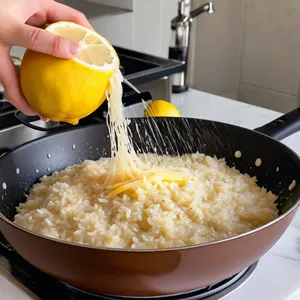 Рецепт Ризотто с спаржей и лимонной цедрой - Завершение блюда