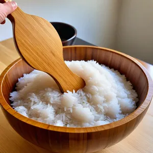 Рецепт Роллы с гребешком и трюфельным маслом - Подготовка риса для суши