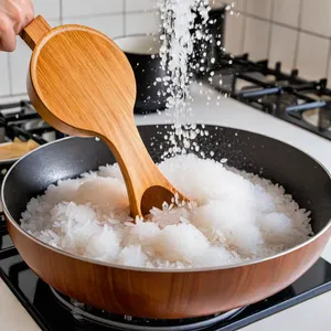 Рецепт Роллы с лососем и сливочным сыром в кунжуте - Приготовление риса для суши