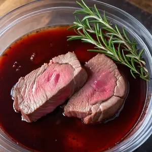 Рецепт Ростбиф с черным перцем и красным вином - Маринование мяса