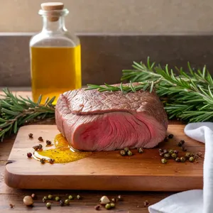 Рецепт Ростбиф с можжевеловым дымом и медовой глазурью - Подготовка мяса и маринада