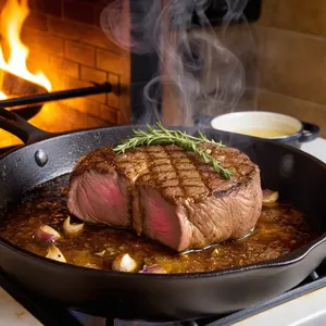 Рецепт Ростбиф с трюфельным маслом и тимьяном - Обжарка мяса