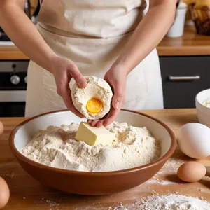 Рецепт Рыбный пирог с корюшкой и чесночным маслом - Приготовление теста