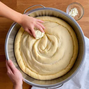 Рецепт Рыбный пирог с палтусом и стручковой фасолью - Формирование пирога