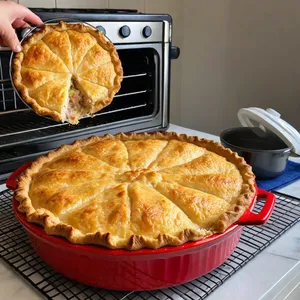 Рецепт Рыбный пирог с палтусом и стручковой фасолью - Выпекание