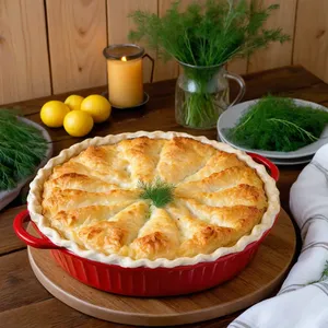 Рецепт Рыбный пирог с щукой и морковью - Подача
