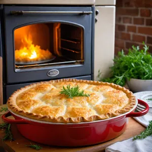 Рецепт Рыбный пирог с сибасом и лимоном - Выпекание
