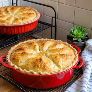 Рецепт Рыбный пирог с судаком и кабачками - Выпекание