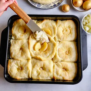 Рецепт Рыбный пирог с треской и картофелем - Сборка пирога