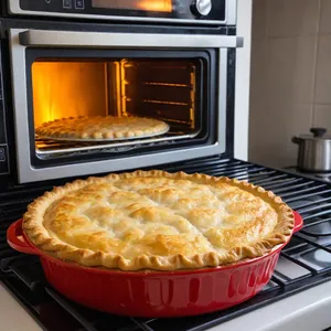 Рецепт Рыбный пирог с треской и картофелем - Выпекание