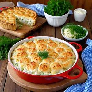 Рецепт Рыбный пирог с треской и картофелем - Подача