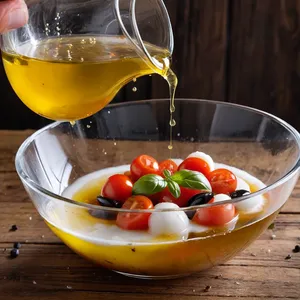 Рецепт Салат Капрезе с апельсином и фисташками - Приготовление заправки