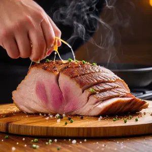 Рецепт Салат "Нежный бриз" с уткой и грушей - Подготовка утки