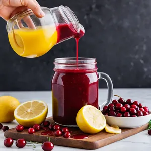 Рецепт Салат Нисуаз с копченой индейкой и клюквенным соусом - Приготовление клюквенного соуса