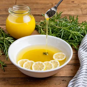 Рецепт Салат Нисуаз с печеными овощами и анчоусами - Приготовление заправки