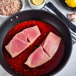 Рецепт Салат Нисуаз с тунцом и яйцом пашот - Маринование тунца