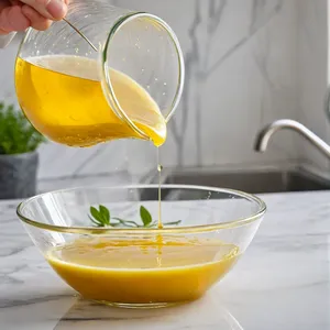 Рецепт Салат Нисуаз с уткой и персиком - Приготовление заправки