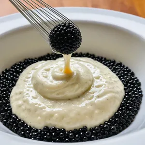 Рецепт Салат "Оливье" с крабовыми палочками и икорным соусом - Приготовление заправки