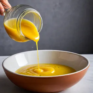 Рецепт Салат "Пикантный охотник" с курицей и беконом - Приготовление заправки
