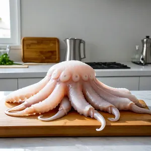 Рецепт Салат с кальмарами и огурцом в медово-горчичной заправке - Подготовка кальмаров