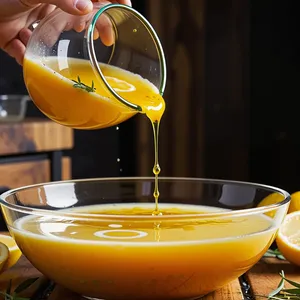 Рецепт Салат с хурмой и кедровыми орешками - Приготовление заправки
