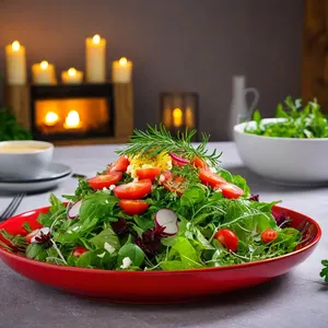 Рецепт Салат с копченой курицей и ананасом - Подача