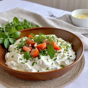 Рецепт Салат "Сочный ковбой" с говядиной и кукурузой - Заправка и подача