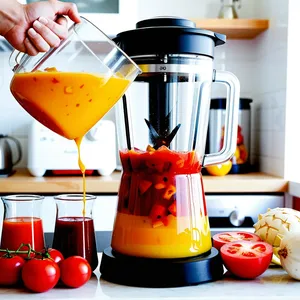 Рецепт Сальморехо с ананасом и кинзой - Приготовление основы супа