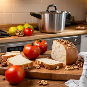 Рецепт Сальморехо с грушей и грецкими орехами - Подготовка ингредиентов