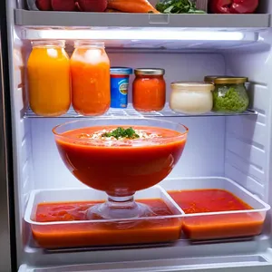 Рецепт Сальморехо с инжиром и хамоном - Охлаждение супа