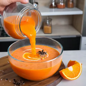 Рецепт Сальморехо с хурмой и кедровыми орешками - Приправление и охлаждение