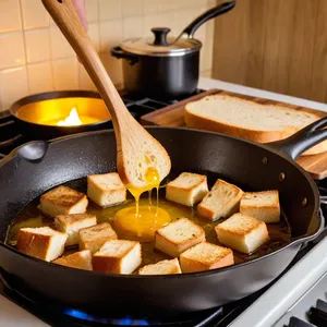 Рецепт Сальморехо с свёклой и козьим сыром - Подготовка хлеба