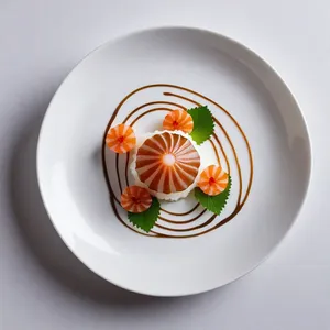 Рецепт Сашими из морского гребешка с трюфельной пеной - Сборка блюда
