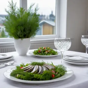 Рецепт Сельдь под шубой с грушей и грецкими орехами - Подача