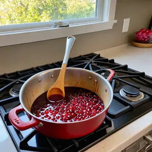 Рецепт Сельдь с гранатовым соусом и фисташковой крошкой - Приготовление гранатового соуса