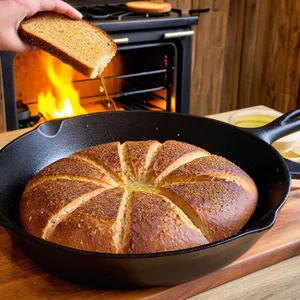 Рецепт Сельдь с яблочным конфитюром и ржаными гренками - Приготовление ржаных гренок