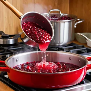 Рецепт Сельдь с имбирным печеньем и клюквенным соусом - Приготовление клюквенного соуса